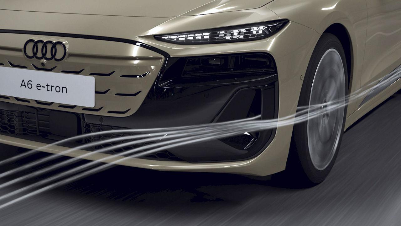 Simulation Luftstrom-Luftschleier Audi A6 e-tron.