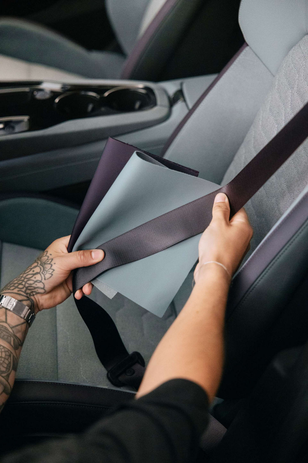 A selection of fabric samples.