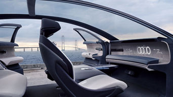 Interior of the Audi grandsphere concept.