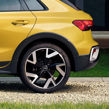 Foto de las llantas del Audi A3 allstreet. 