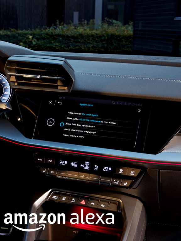 Amazon Alexa screen in the MMI system