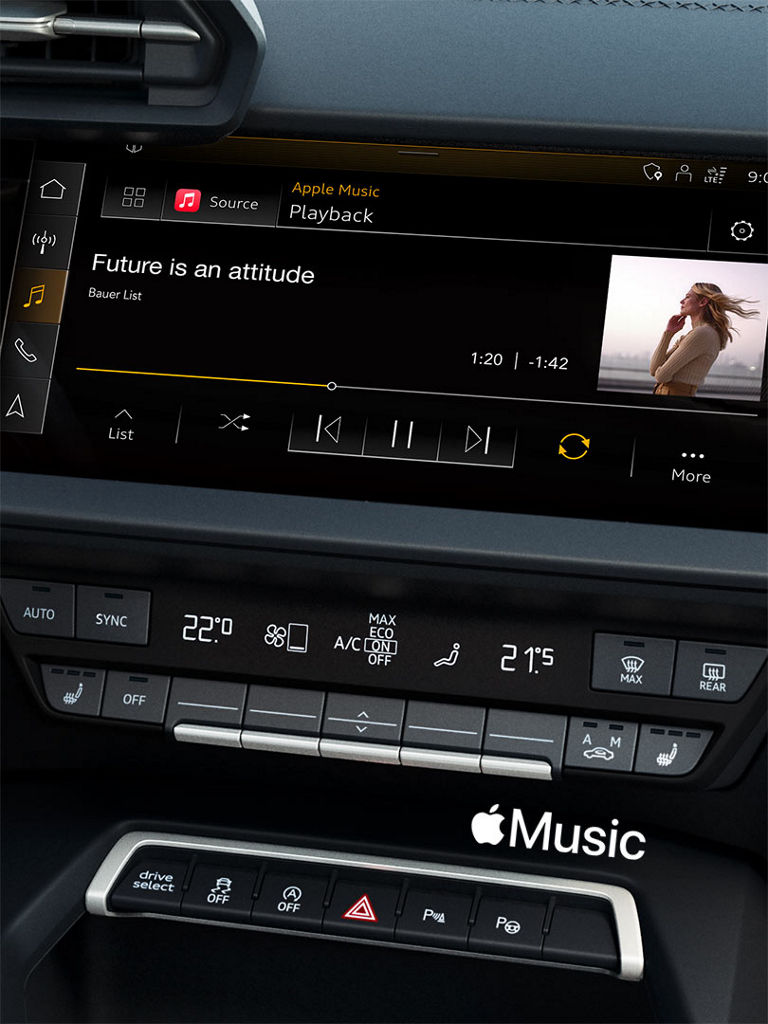 Amazon Alexa screen in the MMI system