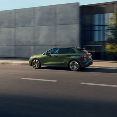 Audi A3 Sportback dynamic side view