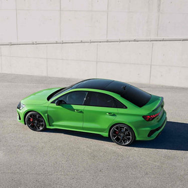 Exterior of the Audi RS Sedan from above