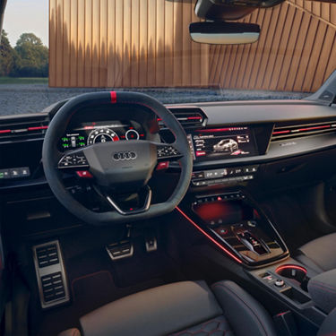Audi RS 3 saloon control centre