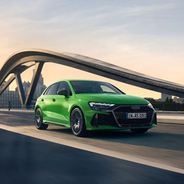 Audi RS 3 Sportback dynamic side view