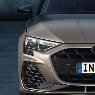 Foto de la iluminación y los faros del Audi S3 Sportback. 