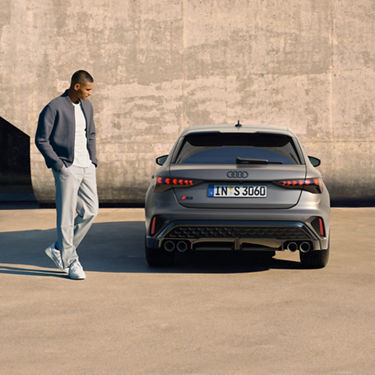 Foto del diseño trasero del Audi S3 Sportback. 