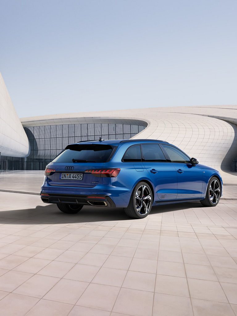 Heckansicht des A4 Avant in der competition edition