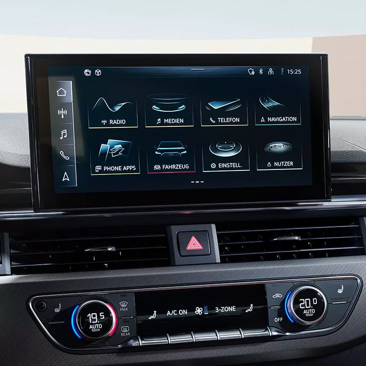 MMI Display in the Audi S4 Sedan