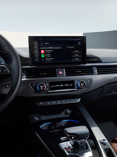 Foto de la tienda de aplicaciones de Audi.