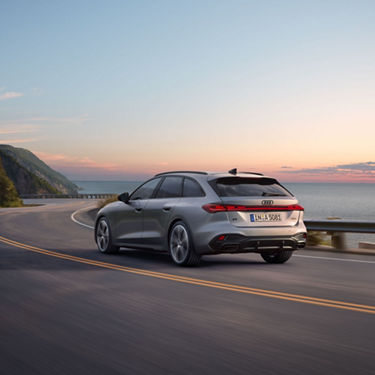 Audi A5 Avant dynamische Heckansicht