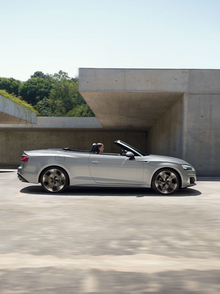 Audi A5 Cabriolet dynamische Seitenansicht
