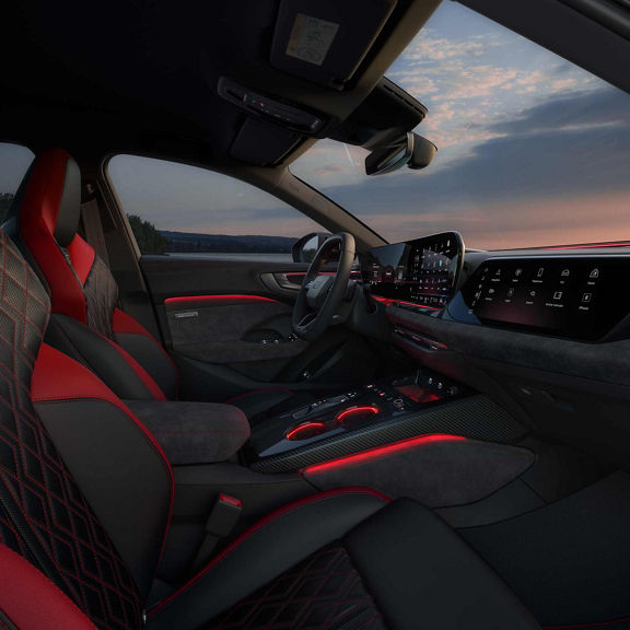 Audi A5 saloon e-hybrid interior with Audi exclusive equipment