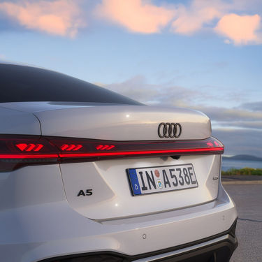 Audi A5 Sedan e-hybrid rear-wheel drive close-up