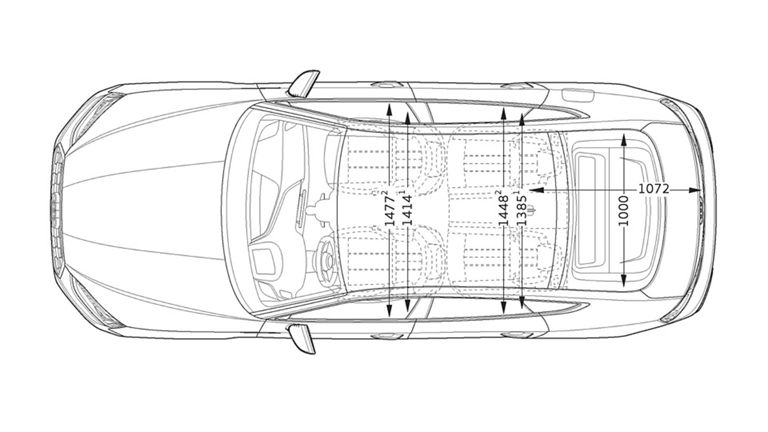 Audi A5 Sportback ylhäältä 