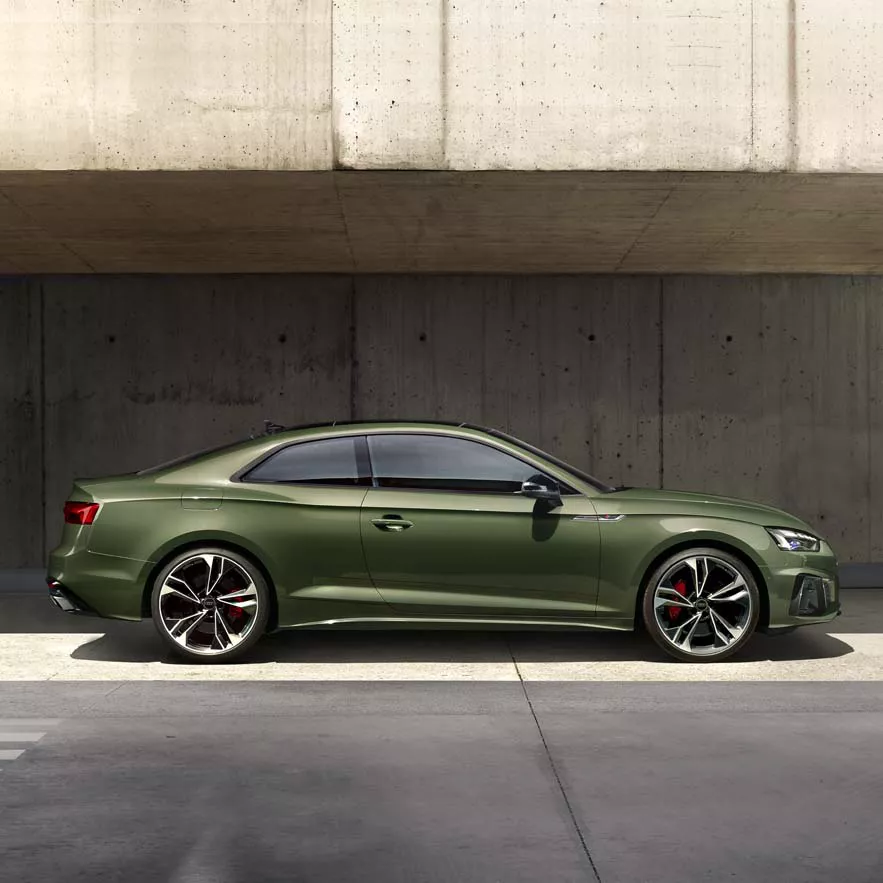 Vue latérale du coupé A5