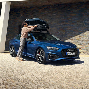 A5 Sportback z bagażnikiem na narty