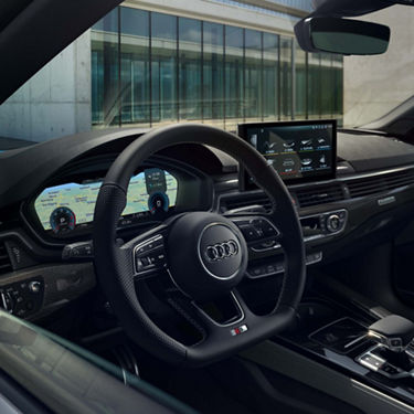 Interior view of the Audi S 5 Sportback
