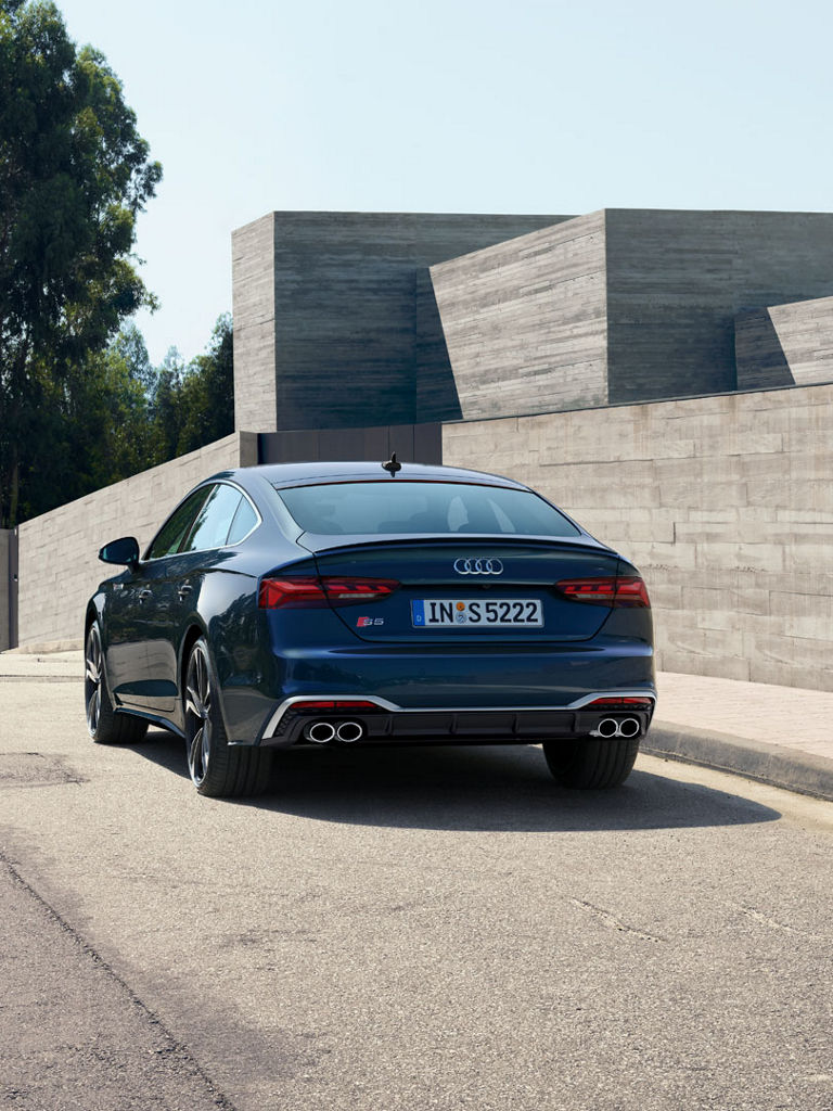 Rear view Audi S5 Sportback