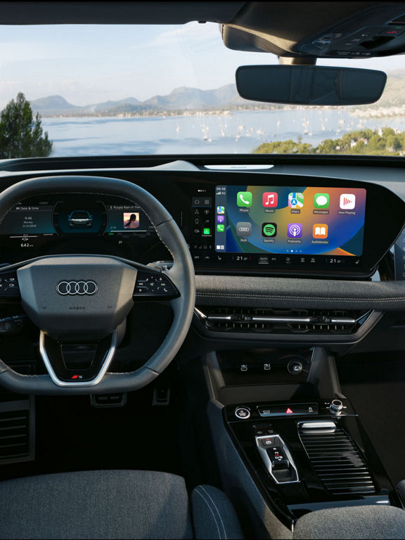 Audi A6 Avant e-tron MMI-display.