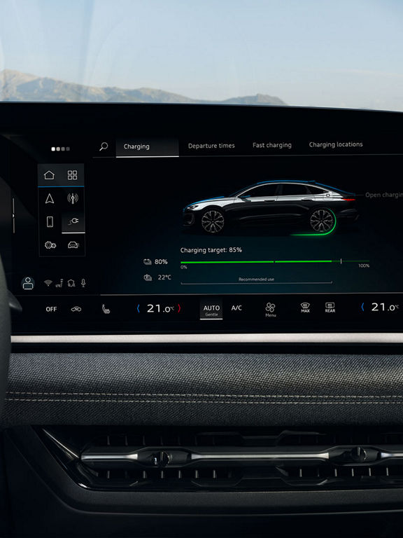 Audi A6 e-tron Avant MMI-display.