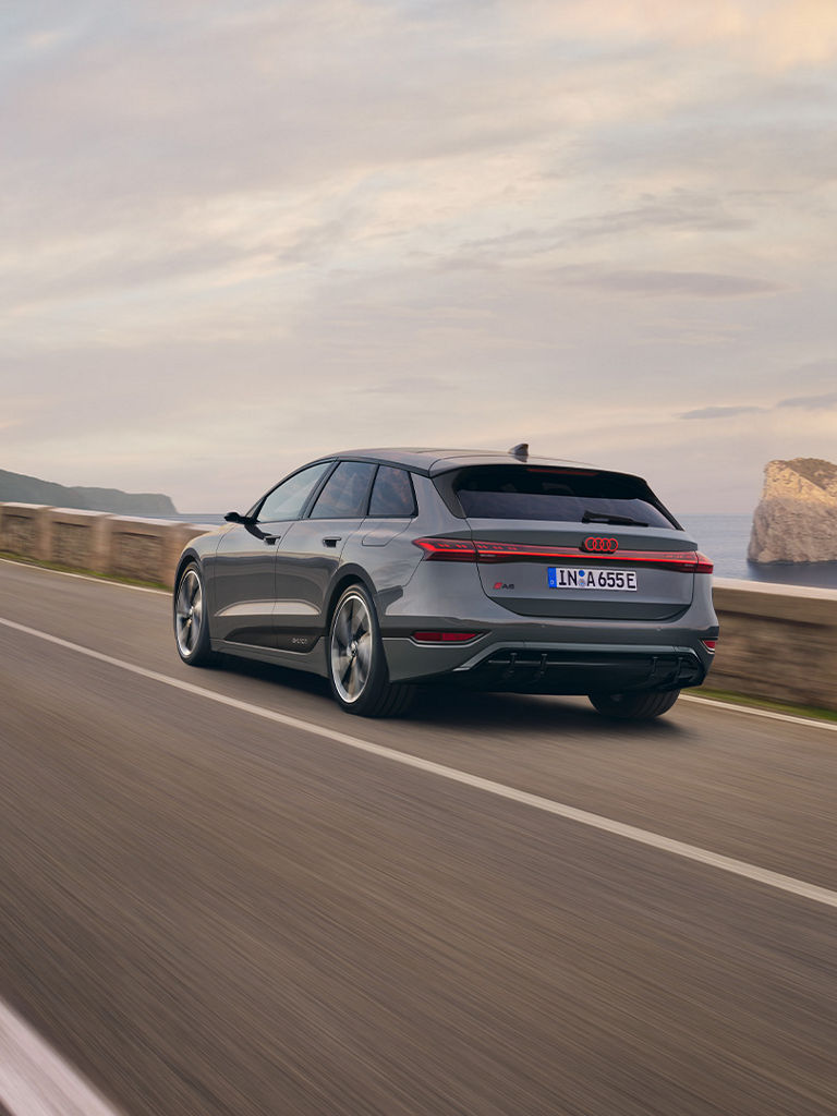 Audi A6 e-tron avant dynamic rear view