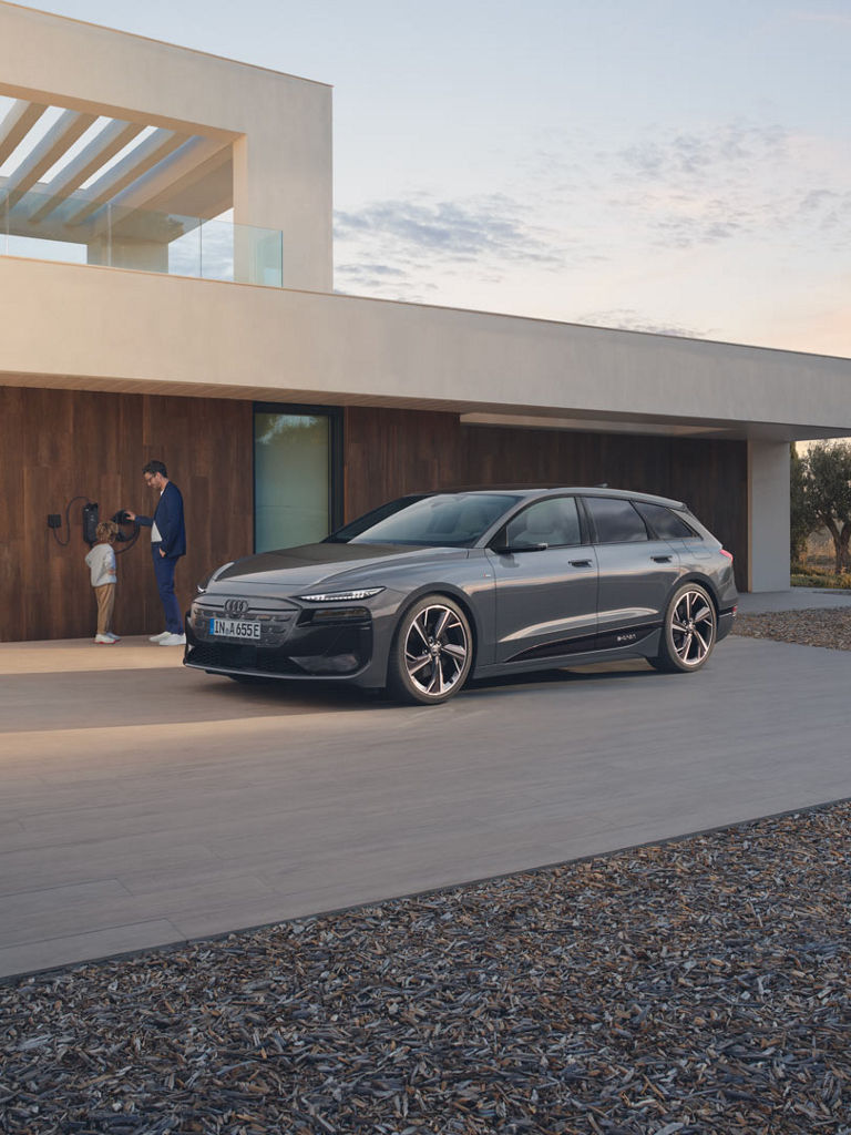 A6 e-tron Avant performance Laden zuhause
