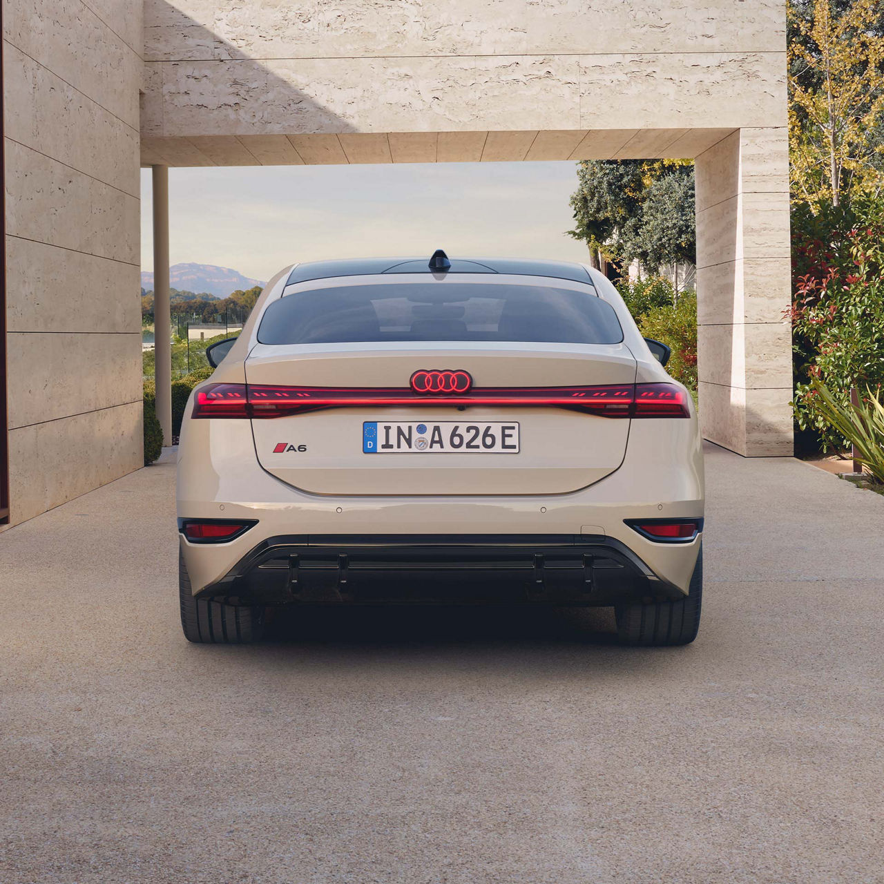 Audi A6 Sportback e-tron rear view