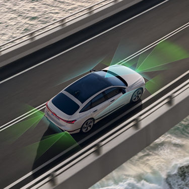 Vue du haut Audi A6 Sportback e-tron