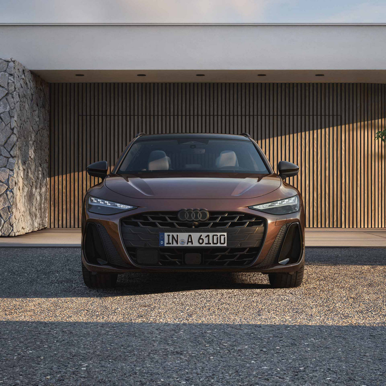 Audi A6 Avant front view on a driveway