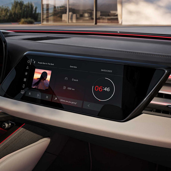 Audi A6 Avant passenger display