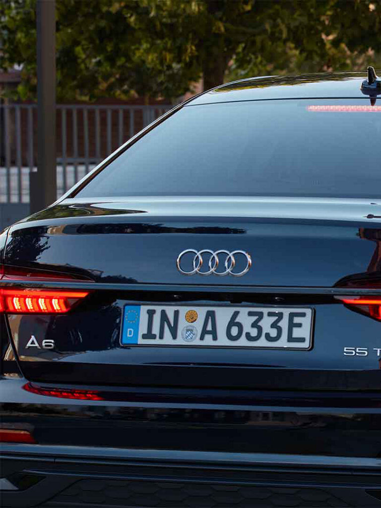 Rear view Audi A6 Sedan TFSI e