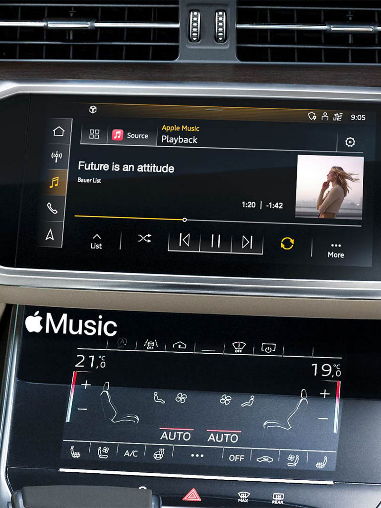 MMI system with Apple Music