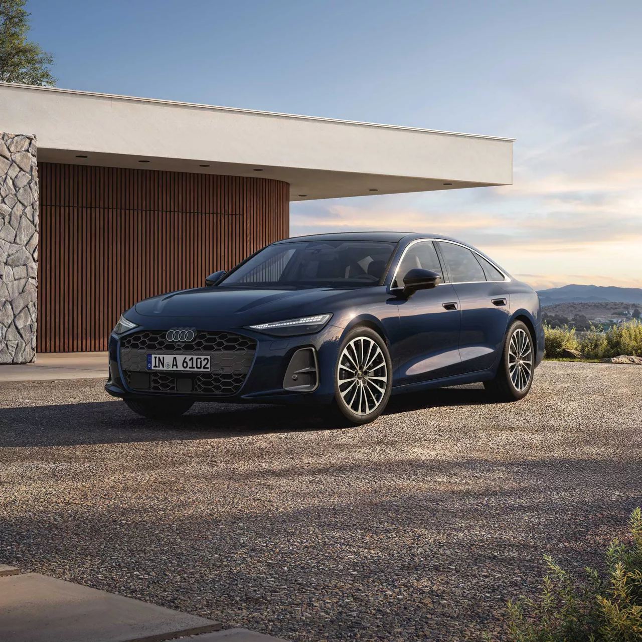 Audi A6 Limousine Seitliche Forntalansicht