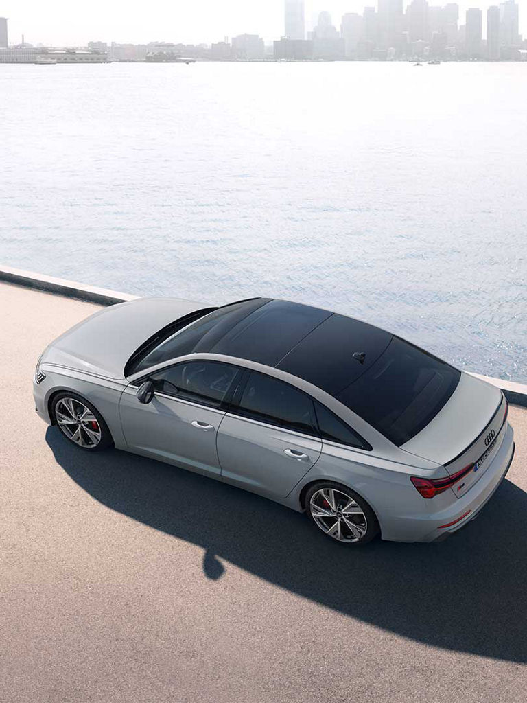 Vue du toit Audi S6 Berline