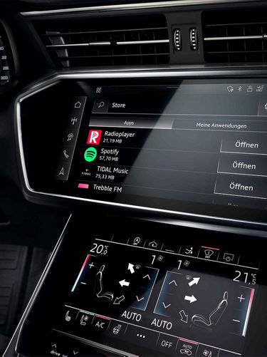 Foto de la tienda de aplicaciones de Audi. 