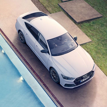 Audi A7 Sportback TFSI e in topansicht