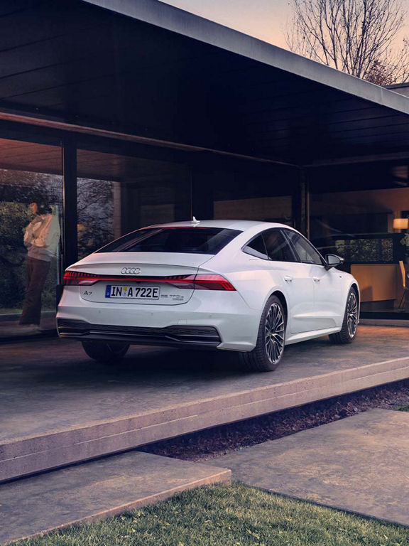 Rear view of the A7 Sportback TFSI e