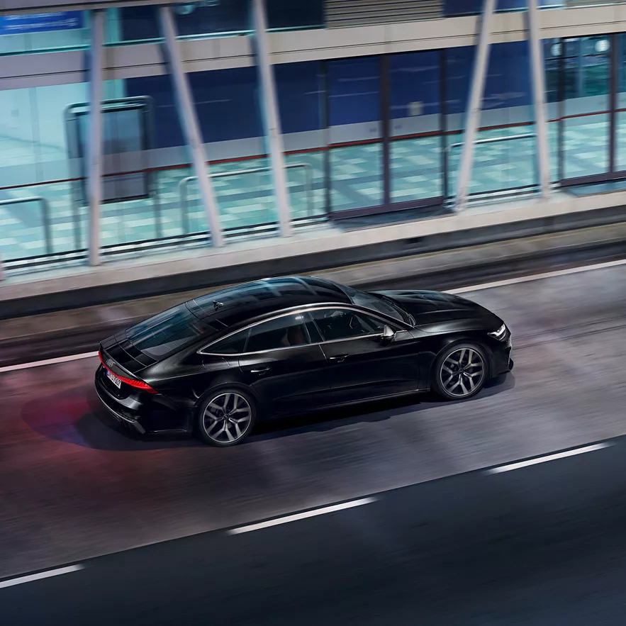 Dynamic Top View of the Audi S7 Sportback