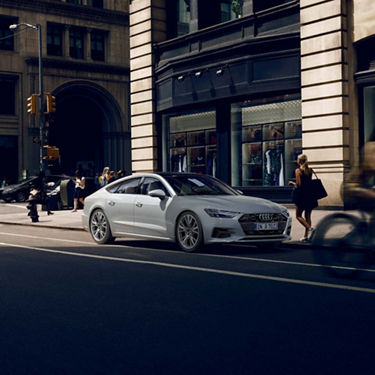 Side view A7 Sportback in Audi exclusive finish
