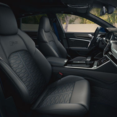 Foto de los asientos de un Audi RS 7 Sportback personalizados con Audi exclusive.  