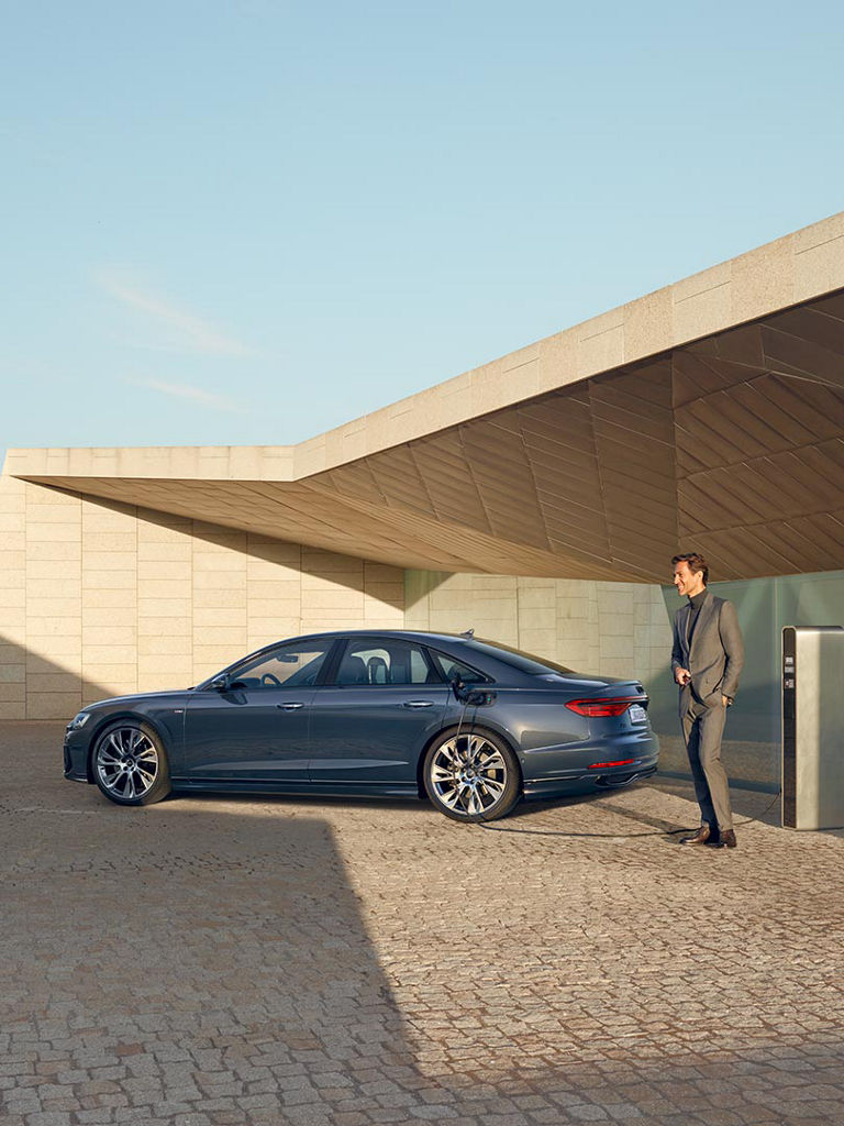 Recharge publique Audi A8 TFSI e