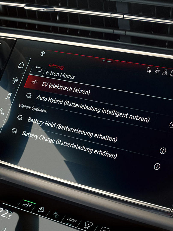 MMI display Audi A8 TFSIe