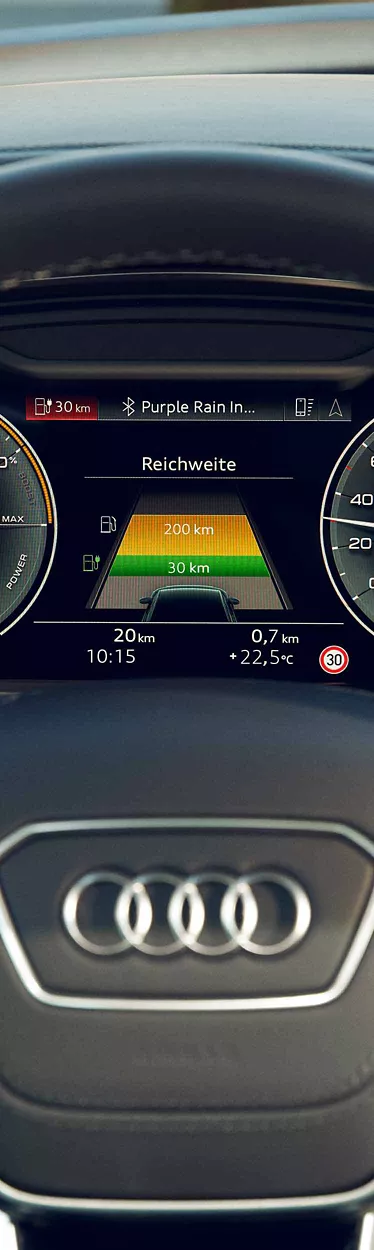 Audi virtual cockpit Audi A8 TFSI e
