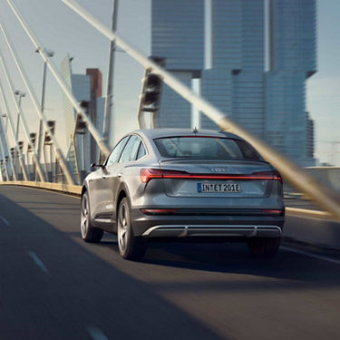 Dynamic drive-by Audi e-tron S Sportback