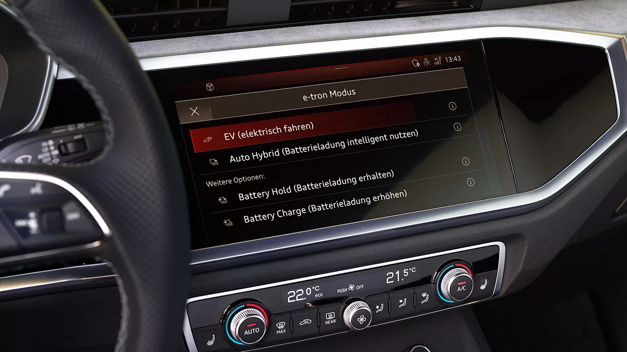 MMI system Audi Q3 Sportback TFSI e