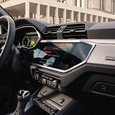 Foto del sistema Audi drive select del Audi Q3 Sportback TFSIe híbrido enchufable. 