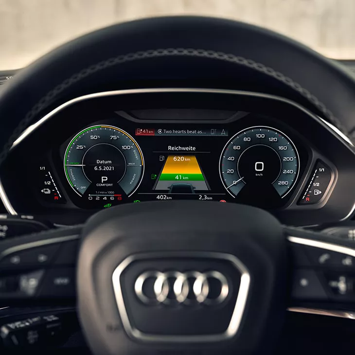 Audi virtual cockpit Audi Q3 TFSI e