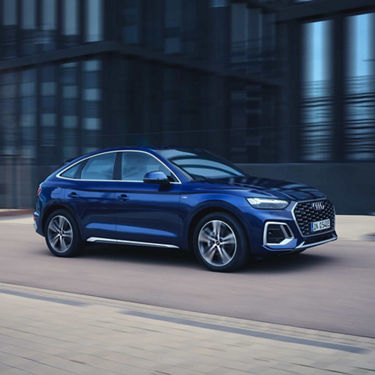 Rear view Audi Q5 Sportback TFSI e